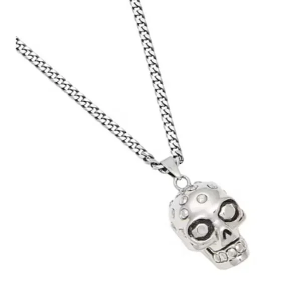 Alexander McQueen Skull Necklace Silver - Picture 2 of 9